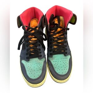 Air Jordan 1 Retro High OG “Bio Hack” Men’s Size 8.5 Brown Teal Volt 555088-201
